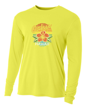 Load image into Gallery viewer, Rainbow Hibiscus Adult Athletic Long Sleeve
