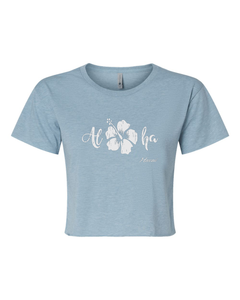 Aloha Hibiscus Cropped Tee