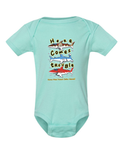 Load image into Gallery viewer, Shark Trouble Onesie
