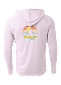 Surfer Cutout Adult Athletic Hoodie