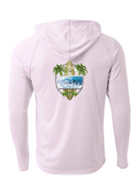 Load image into Gallery viewer, Island Surfboard Adult Athletic Hoodie
