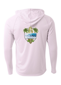 Island Surfboard Adult Athletic Hoodie