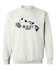 Hawaiian Map Adult Crewneck