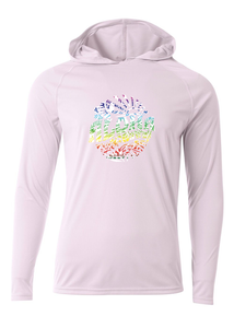 Rainbow Circle Adult Athletic Hoodie