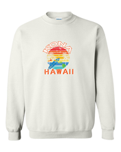 Load image into Gallery viewer, Rainbow Circle Surfboard Adult Crewneck
