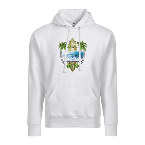 Island Surfboard Adult Hoodie