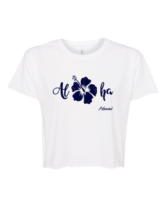 Aloha Hibiscus Cropped Tee